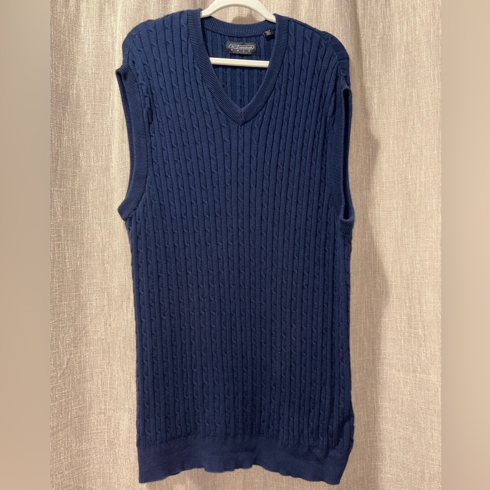 Reebok Golf Navy Sweater Vest